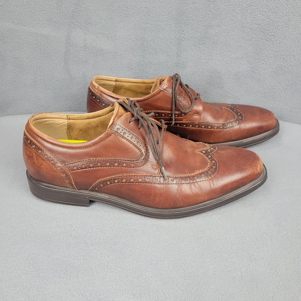 Florsheim Shoes Mens Size 11 Brown Wingtip Oxford Dress Comfortech‎ 11583-221